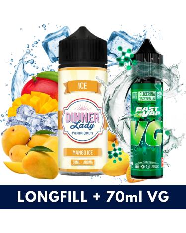 Aroma Mango Ice 30ml (Longfill) Dinner Lady + VG FAST 70ML