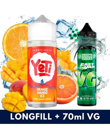 Aroma Orange Mango Ice 10ml/120 (Longfill) Yeti + VG FAST 70ML