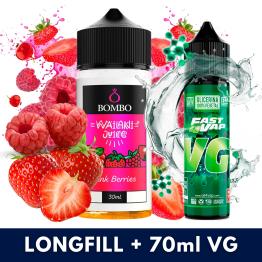 Aroma Pink Berries 30ml (Longfill) + VG FAST 70ML - Wailani Juice by Bombo