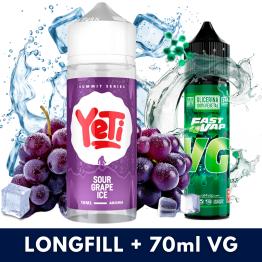 Aroma Sour Grape Ice 10ml/120 (Longfill) Yeti + VG FAST 70ML