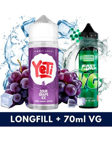 Aroma Sour Grape Ice 10ml/120 (Longfill) Yeti + VG FAST 70ML