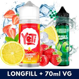 Aroma Strawberry Lemon Ice 10ml/120 (Longfill) Yeti + VG FAST 70ML