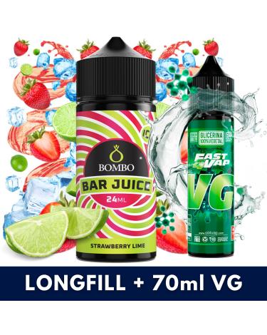 Aroma Strawberry Lime Ice 24ml (Longfill) - Bombo Bar Juice + VG FAST 70ML