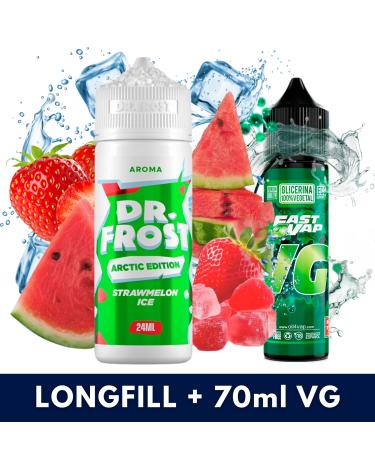 Aroma StrawMelon Ice 24ml/120 (Longfill) Dr Frost + VG FAST 70ML