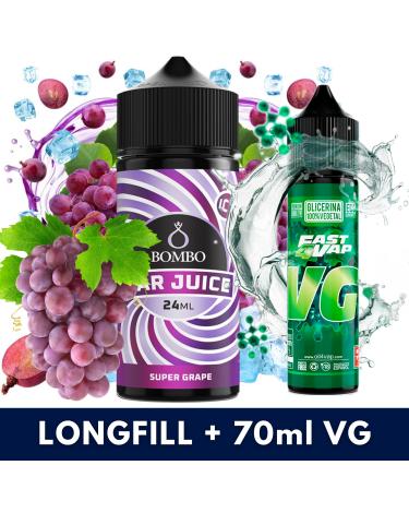 Aroma Super Grape Ice 24ml (Longfill) - Bombo Bar Juice + VG FAST 70ML