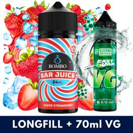 Aroma Super Strawberry Ice 24ml (Longfill) - Bombo Bar Juice + VG FAST 70ML