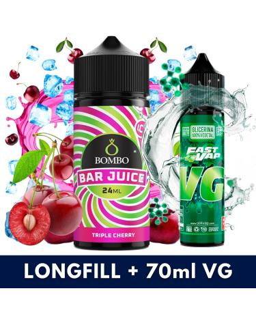 Aroma Triple Cherry Ice 24ml (Longfill) - Bombo Bar Juice + VG FAST 70ML