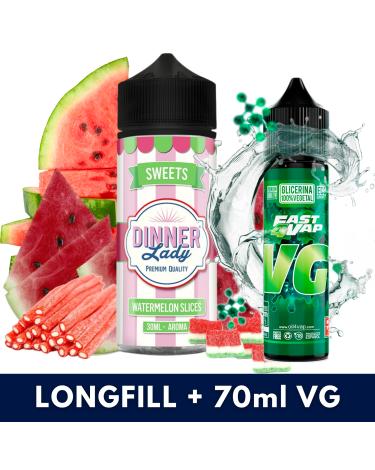 Aroma Watermelon 30ml (Longfill) Dinner Lady + VG FAST 70ML