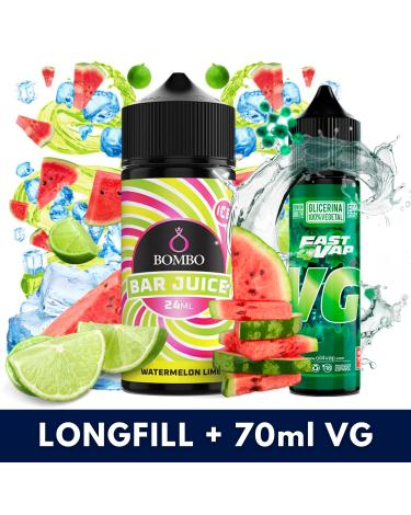 Aroma Watermelon Lime Ice 24ml (Longfill) - Bombo Bar Juice + VG FAST 70ML