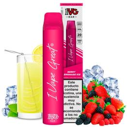 Berry Lemonade Ice 600puffs - IVG Bar Plus 20mg - Pod Desechable