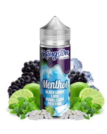 Black Grape, Lime Bubblegum Menthol 100ml + Nicokits Gratis - Kingston E-liquids