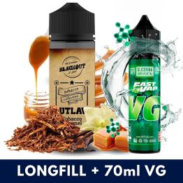 Blackout Outlaw Tobacco Caramel Shot (Longfill) + VG FAST 70ML