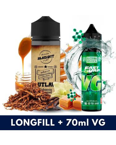 Blackout Outlaw Tobacco Caramel Shot (Longfill) + VG FAST 70ML