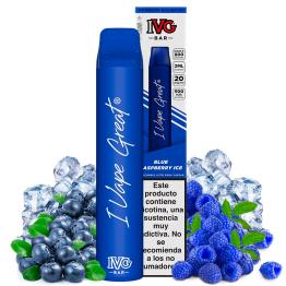 Blue Raspberry Ice 600puffs - IVG Bar Plus 20mg - Pod Desechable