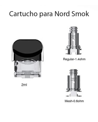 Cartucho para Pod Nord + 2 Coils - Smok