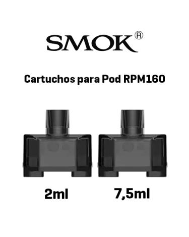 Cartuchos para Pod RPM160 2 ml y 7,5 ml ( Pack 2 Uds. ) – Pod Smok RPM160