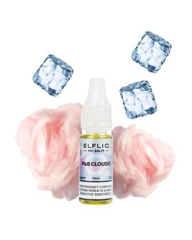 Cotton Candy Ice / P&B Cloudd Nic Salt 10ml - Elfliq by Elf Bar