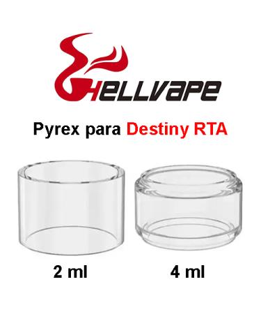 Depósito de Pyrex para Destiny RTA 2ml/4ml - Hellvape Pyrex