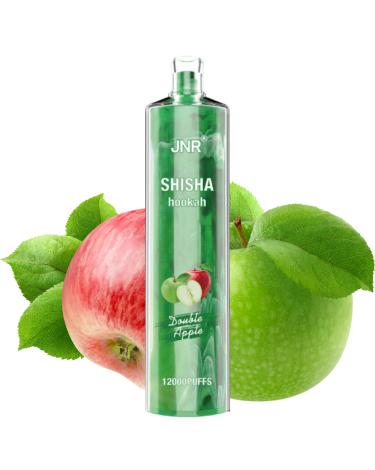 Desechable DOUBLE APPLE Shisha Hookah JNR 12000 Puff SIN NICOTINA