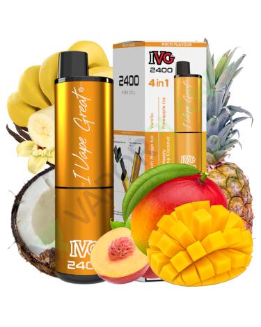 Desechable IVG 2400 Pod Kit EXOTIC EDITION - 4 IN 1 - 20mg