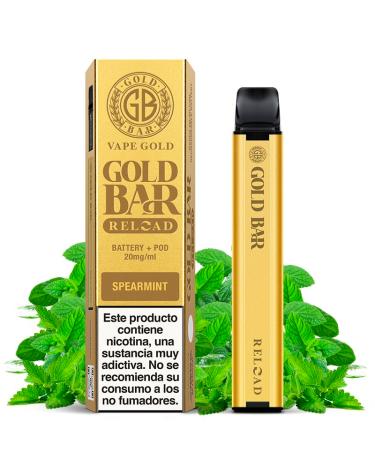 Desechable Reload Battery + Cartucho Spearmint Pod 2ml 20mg - Gold Bar