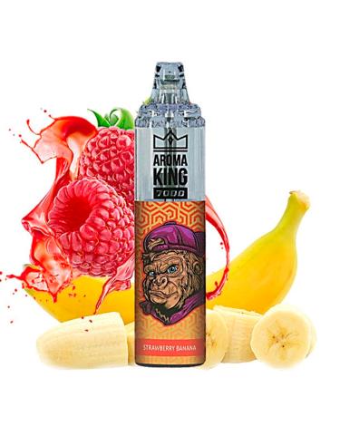 Desechable STRAWBERRY BANANA Tornado 7000 Puff SIN NICOTINA - Aroma King