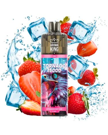 Desechable Strawberry Ice 15000 Puff SIN NICOTINA - Aroma King