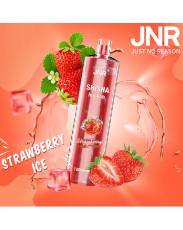 Desechable STRAWBERRY ICE Shisha Hookah JNR 12000 Puff SIN NICOTINA