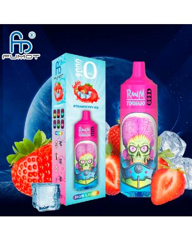 Desechable Strawberry Ice Tornado 9000 Puff - 600mAh Fumot SIN NICOTINA