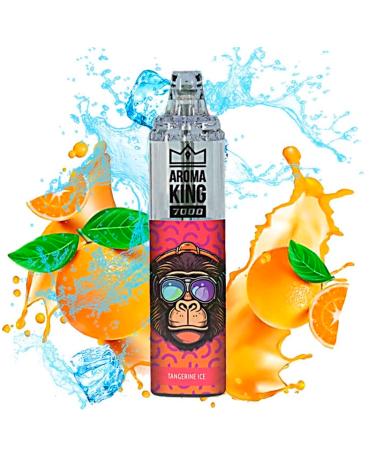 Desechable TANGERINE ICE Tornado 7000 Puff SIN NICOTINA - Aroma King