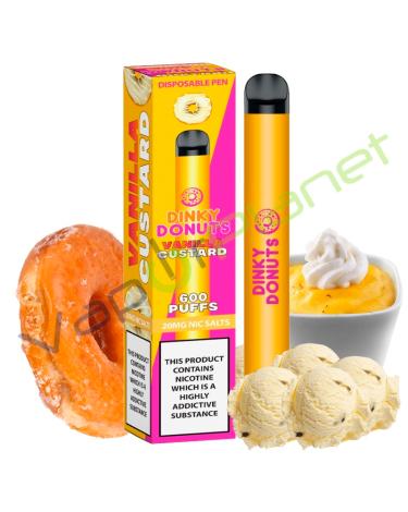 Dinky Donut VANILLA CUSTARD DONUT 20mg Salt - Desechable