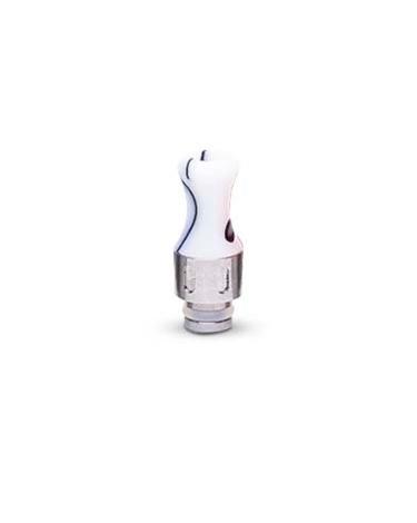 Drip tip 510 Inox acrylique - WHITE