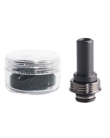 Drip Tip Long 510 - Black + Gunmetal - ThunderHead Creations