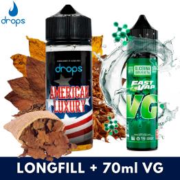 Drops American Luxury Aroma 40ml Longfill + VG FAST 70ML