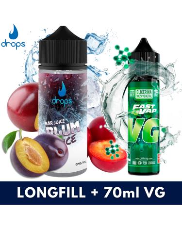 Drops Bar Juice Plum Ice Aroma 60ml + VG FAST 70ML