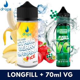 Drops Bar Juice Strawberry Banana Ice Aroma 60ml + VG FAST 70ML