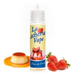 Flan de Fresas - LA LECHERÍA VAPE 50ml + 10ml Nicokit