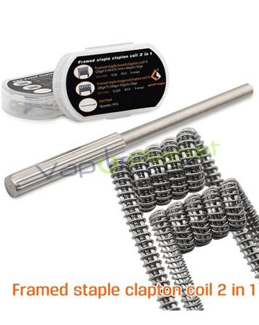 Framed Staple Clapton Coil 2 in 1 (8 uds)- Resistencias Prefabricadas