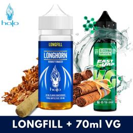 Halo LONGHORN Aroma 40ml Longfill + VG FAST 70ML