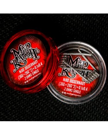 Juggernaut Coil (36g+26G*2)0.1x0.4 - 0.2 Single Coil Nichrome 80 Mad Rabbit