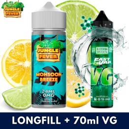 Jungle Fever Monsoon Breeze 24ml (Longfill) + VG FAST 70ML