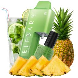 Kit Desechable Mojito Pineapple 20mg AF5000 ELFBAR - 5000 Puff (Cartucho 2ml + Bote 10ml)