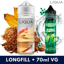 Liqua Turkish Tobacco Aroma 24ml (Longfill) + VG FAST 70ML