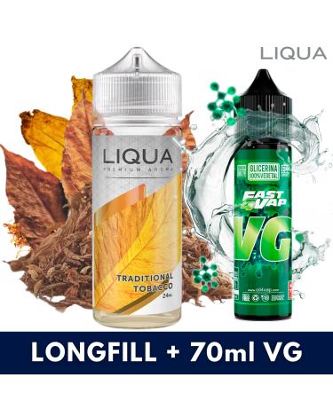 Liqua Traditional Tobacco Aroma 24ml (Longfill) + VG FAST 70ML