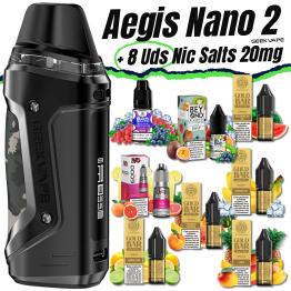 Pack de Inicio Aegis Nano 2 Geekvape + 8 uds Sales 10ml 20mg