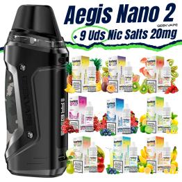 Pack de Inicio Aegis Nano 2 Geekvape + 9 uds Sales Barless 10ml 20mg