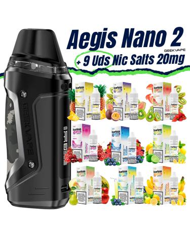 Pack de Inicio Aegis Nano 2 Geekvape + 9 uds Sales Barless 10ml 20mg