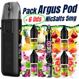 Pack de Inicio - Argus Pod VooPoo + 6 uds Sales 10ml 5mg