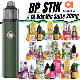 Pack de Inicio BP STIK Aspire + 10 uds Sales 10ml 20mg