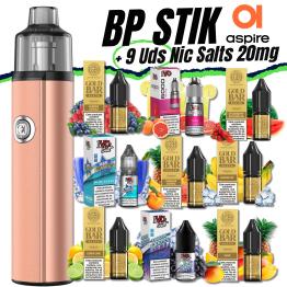 Pack de Inicio BP STIK Aspire (ROSE GOLD) + 9 uds Sales 10ml 20mg